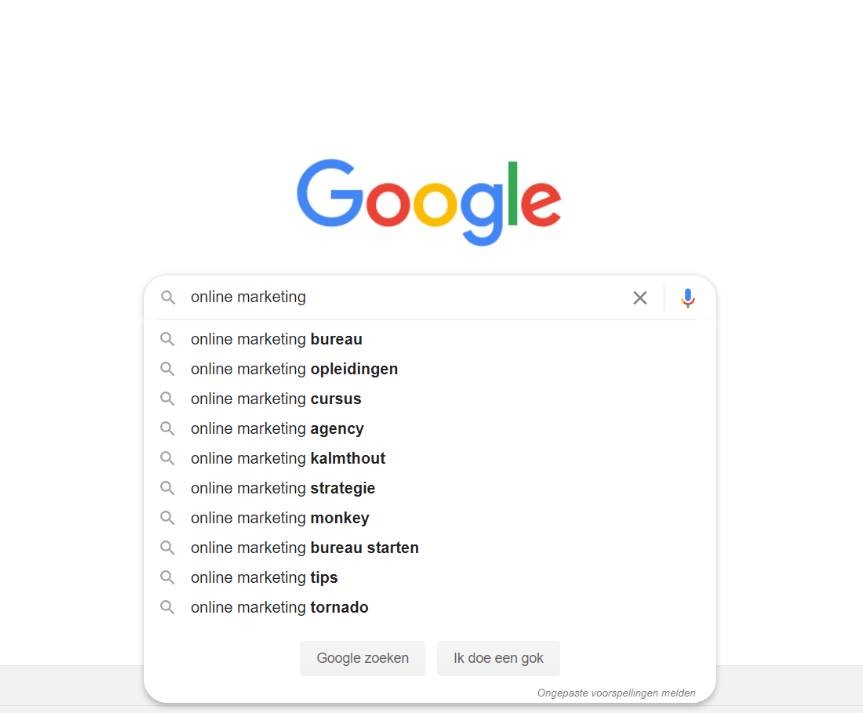 Google suggesties