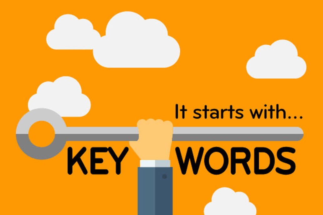 Illustratie "It starts with keywords"